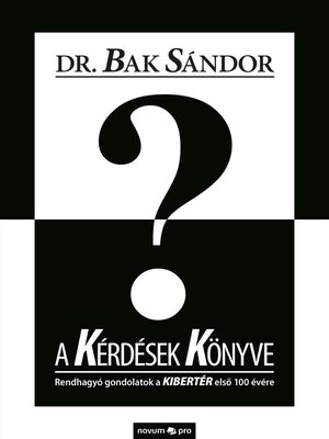cover image of A Kérdések Könyve